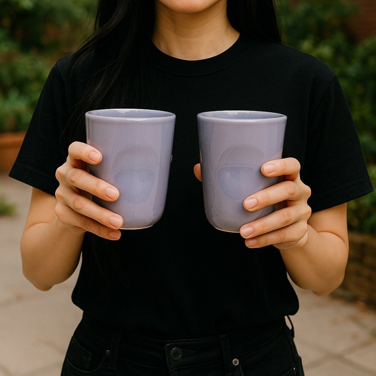 Violet Whisper Glasses (Set of 2)